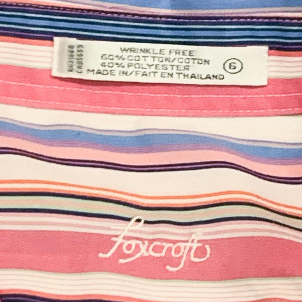 Striped Spring Button Down Size 6 - image 2